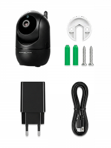 Видеоняня, камера видеонаблюдения беспроводная 3 Mp Орбита OT-VNI20 Черная